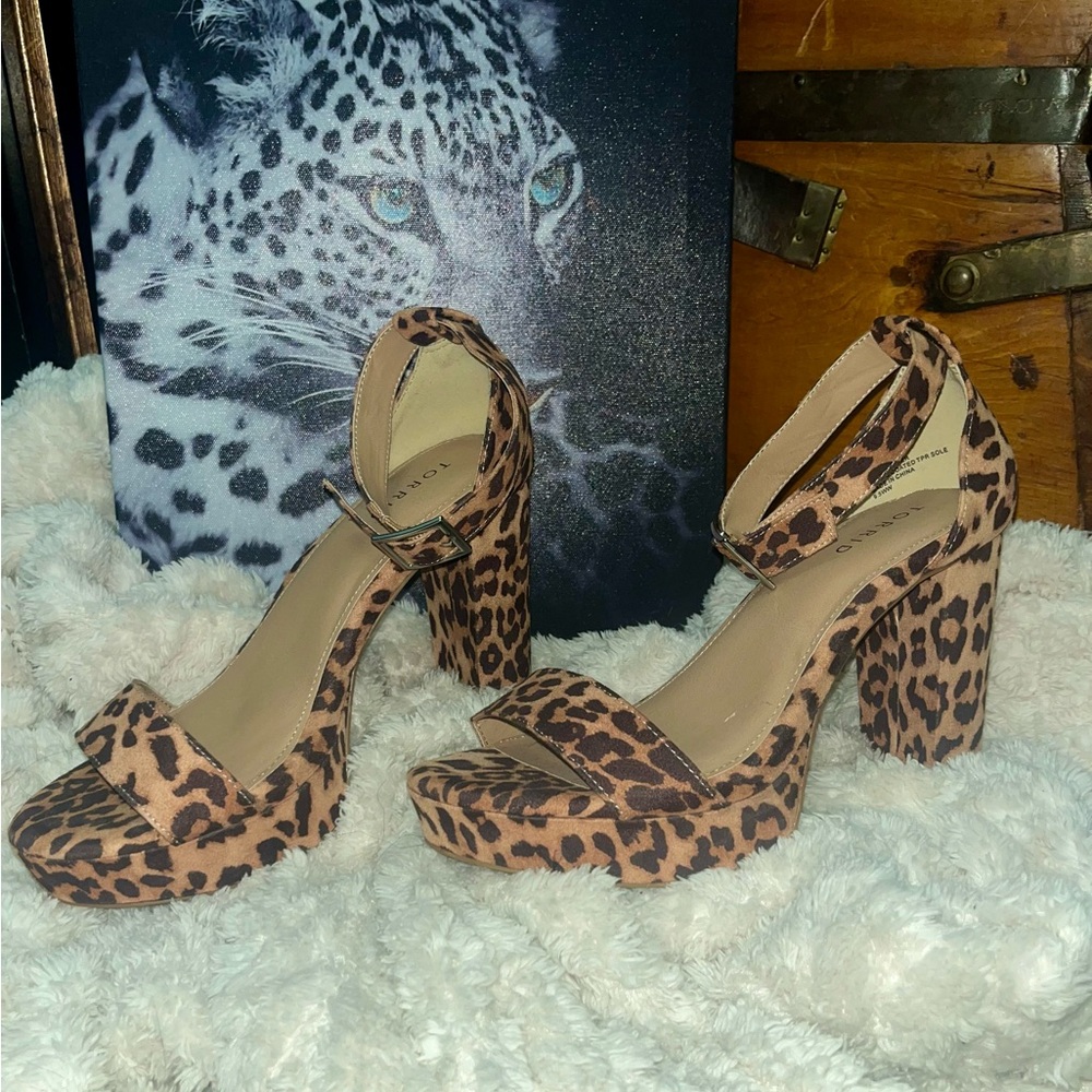 Torrid Animal Print Chunky Heels